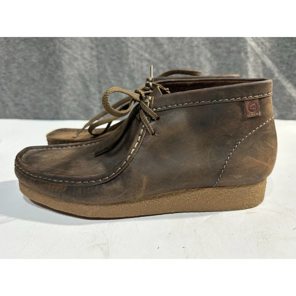 Clarks Originals Moccasin Shacre Boot Beeswax Brown Shoe Wallaby Earth Men’s 9B